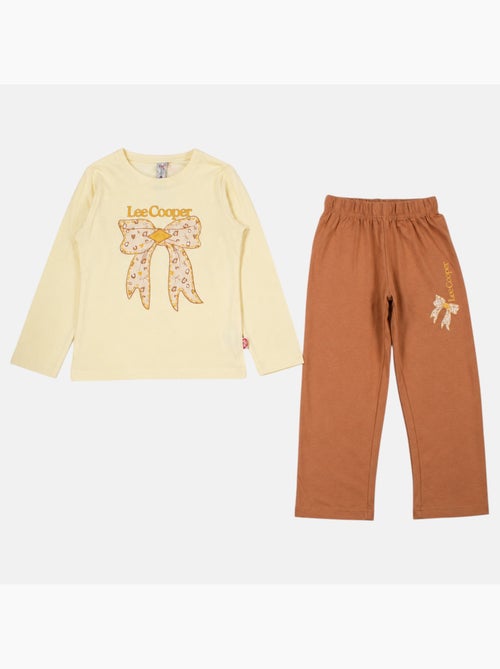 Lee cooper - pyjama imprimé noeud fille - Kiabi Lee cooper - pyjama imprimé noeud fille - Kiabi