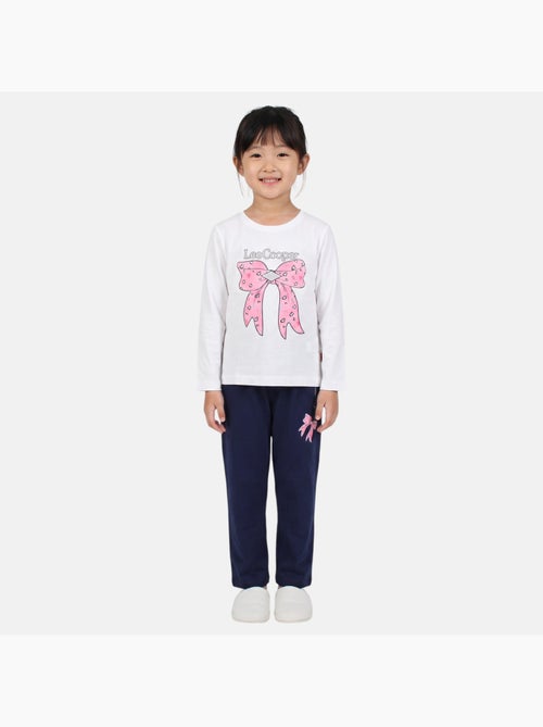 Lee cooper - pyjama imprimé noeud fille - Kiabi Lee cooper - pyjama imprimé noeud fille - Kiabi