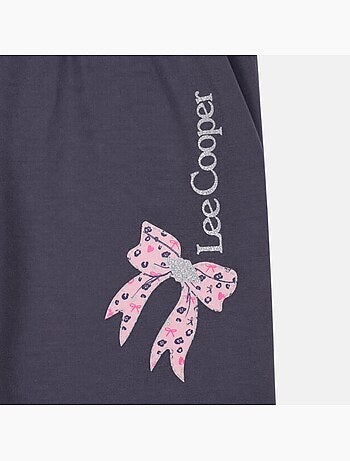 Lee cooper - pyjama imprimé nœuds, col rond et manches longues