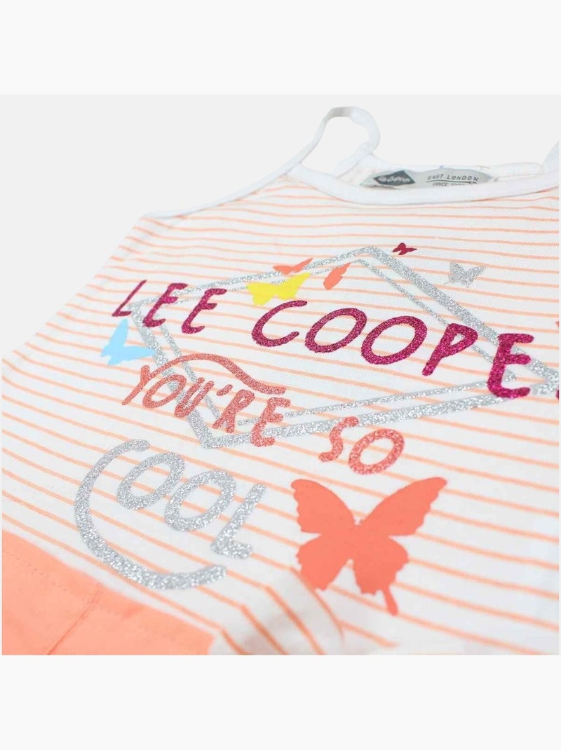 Lee Cooper - Robe enfant à motif Orange corail - Kiabi