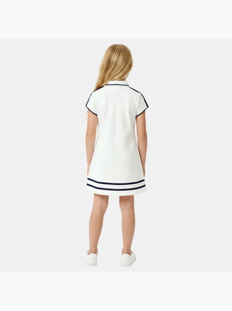 Lee Cooper - Robe fille style polo manches courtes Blanc - Kiabi