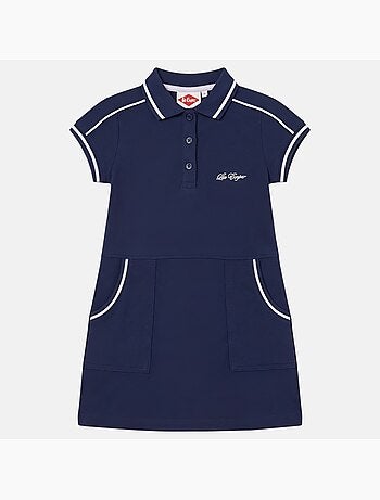 Lee Cooper - Robe fille style polo manches courtes