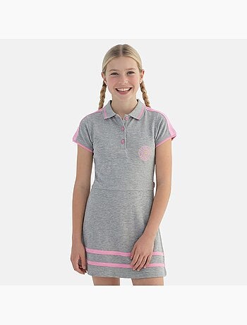 Lee Cooper - Robe fille style polo manches courtes