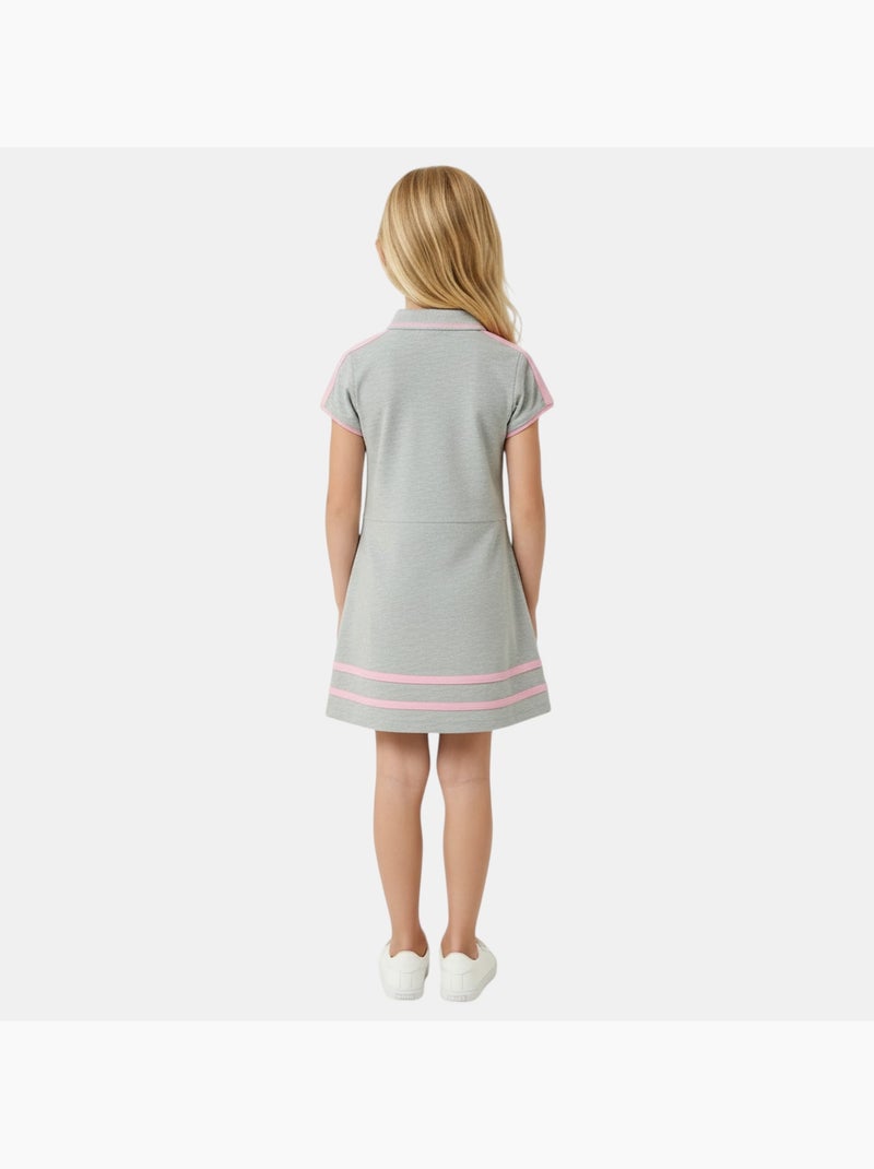 Lee Cooper - Robe fille style polo manches courtes Gris - Kiabi