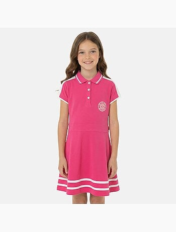 Lee Cooper - Robe fille style polo manches courtes