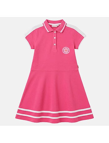 Lee Cooper - Robe fille style polo manches courtes
