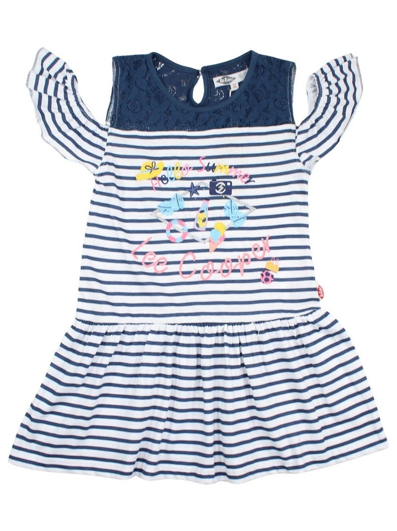Lee Cooper - Robe imprimé Lee Cooper en coton Bleu marine - Kiabi