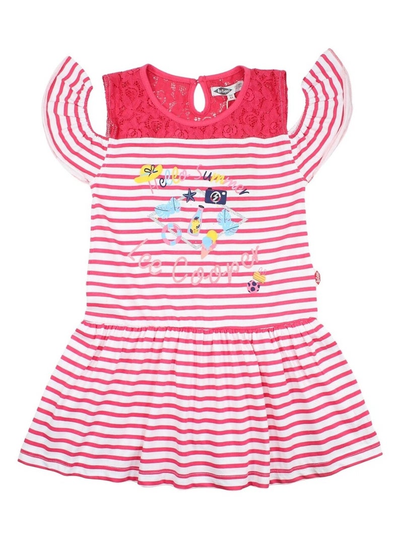 Lee Cooper - Robe imprimé Lee Cooper en coton Rose - Kiabi