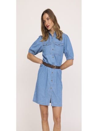 Lee Cooper - Robe manches bouffantes coton regular LOVIA