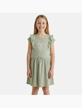 Lee cooper - robe manches courtes, col rond et coupe évasée