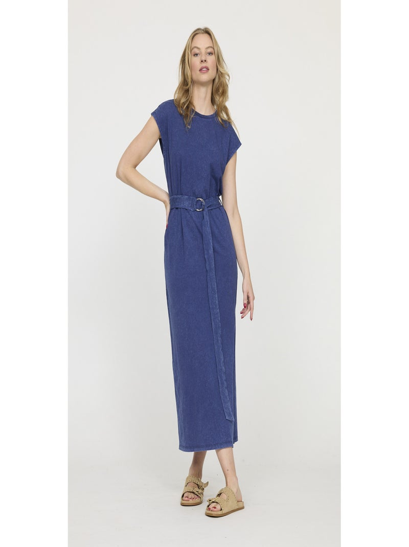Lee Cooper - Robe manches courtes coton  LOUKY Bleu marine - Kiabi