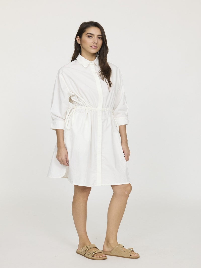 Lee Cooper - Robe manches longues coton  LIMY Ivoire - Kiabi