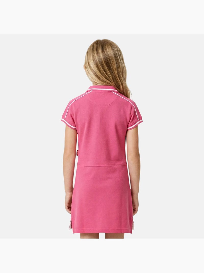 Lee Cooper - Robe polo ouverture boutonnée sur le devant Rose - Kiabi