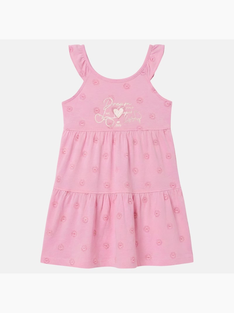 Lee cooper - robe sans manches imprimée, col rond Rose clair - Kiabi
