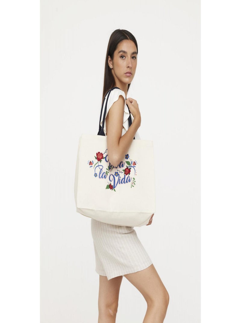 Lee Cooper - Sac coton  UVIDA Beige - Kiabi