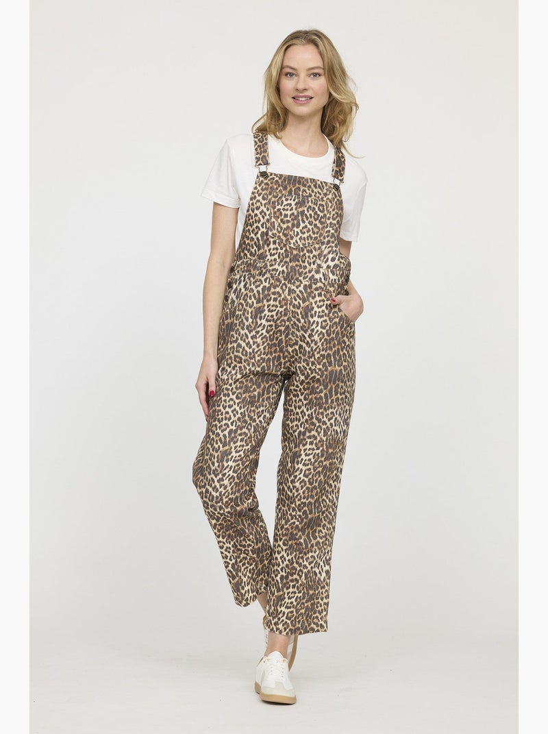 Lee Cooper - Salopette TESSY Léopard Jaune - Kiabi