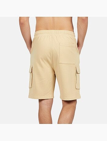 Lee Cooper - Short cargo homme beige avec poches latérales