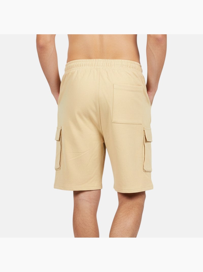 Lee Cooper - Short cargo homme beige avec poches latérales Beige - Kiabi