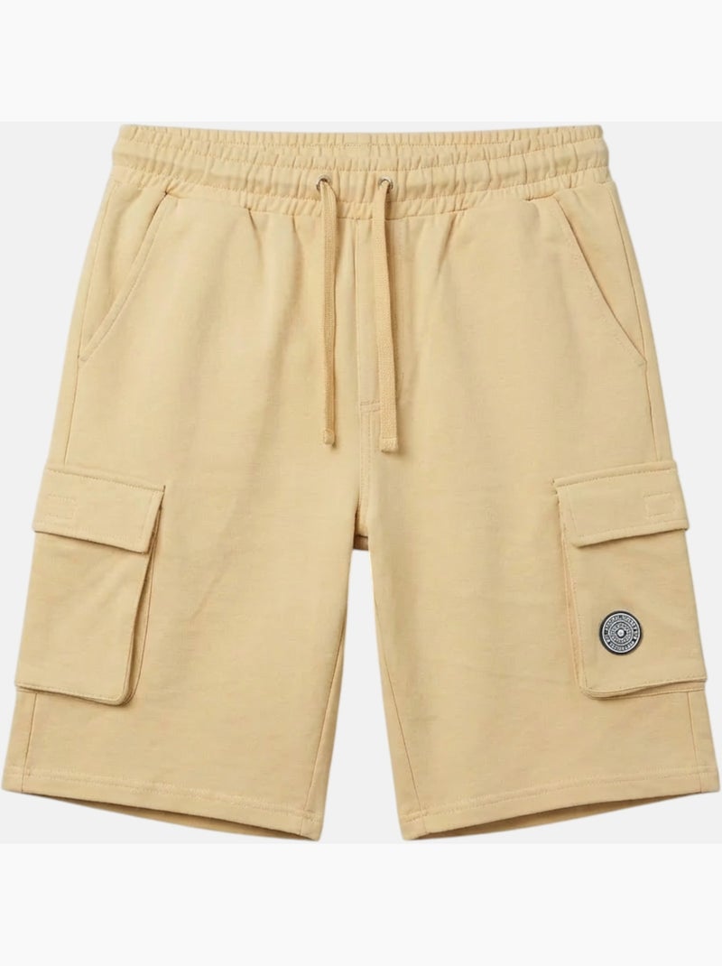 Lee Cooper - Short cargo homme beige avec poches latérales Beige - Kiabi