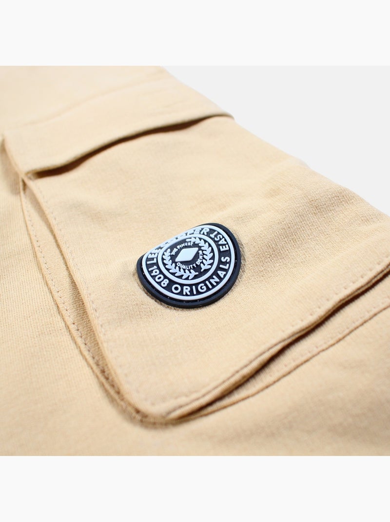 Lee Cooper - Short cargo homme beige avec poches latérales Beige - Kiabi