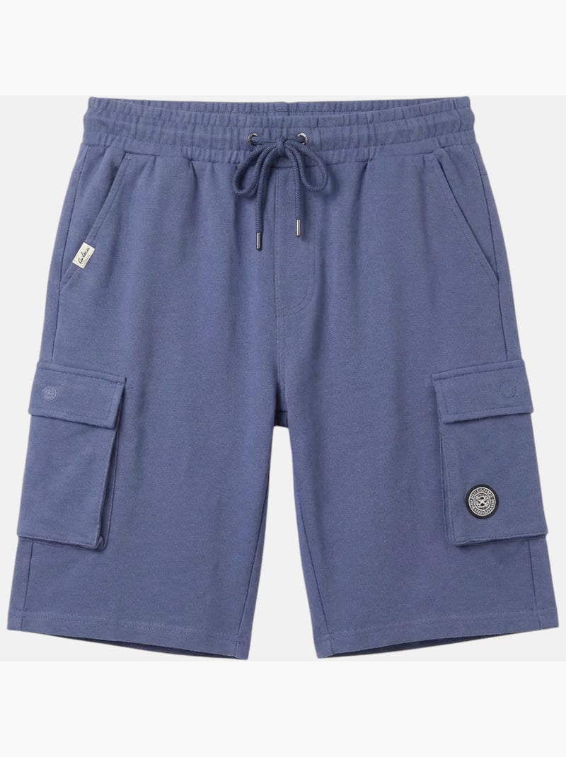 Lee Cooper - Short cargo homme bleu avec poches latérales Bleu - Kiabi