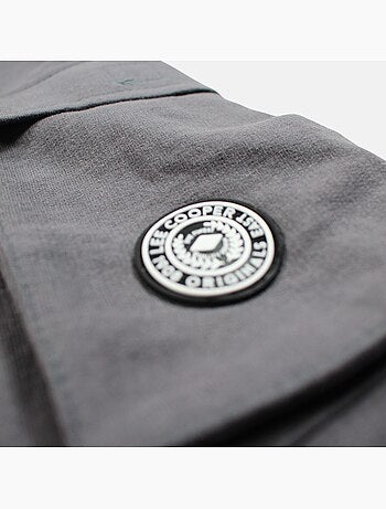 Lee Cooper - Short cargo homme gris avec poches latérales