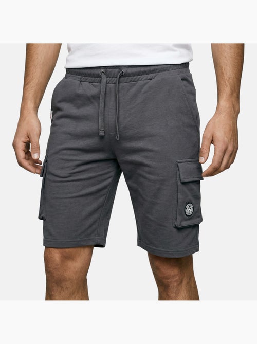 Lee Cooper - Short cargo homme gris avec poches latérales - Kiabi