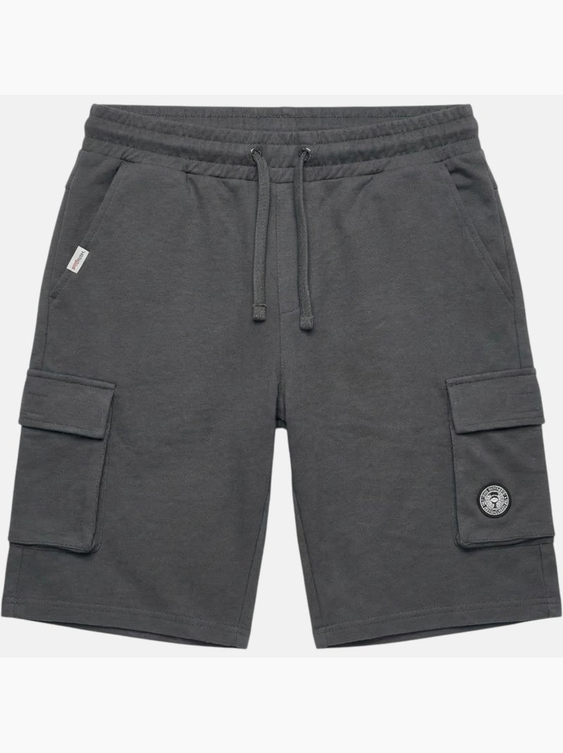Lee Cooper - Short cargo homme gris avec poches latérales gris anthracite - Kiabi