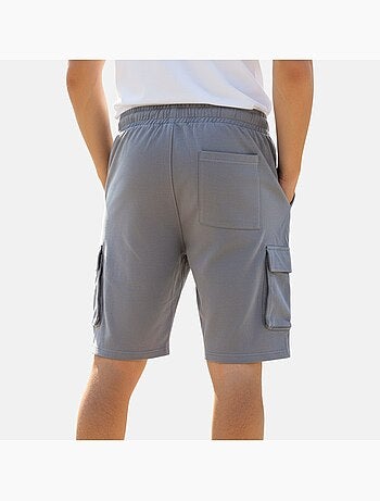 Lee Cooper - Short cargo homme gris avec poches latérales