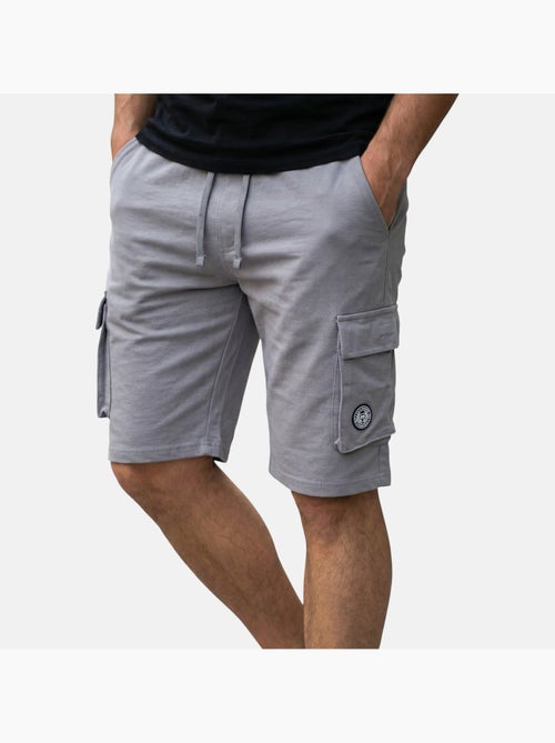 Lee Cooper - Short cargo homme gris avec poches latérales - Kiabi