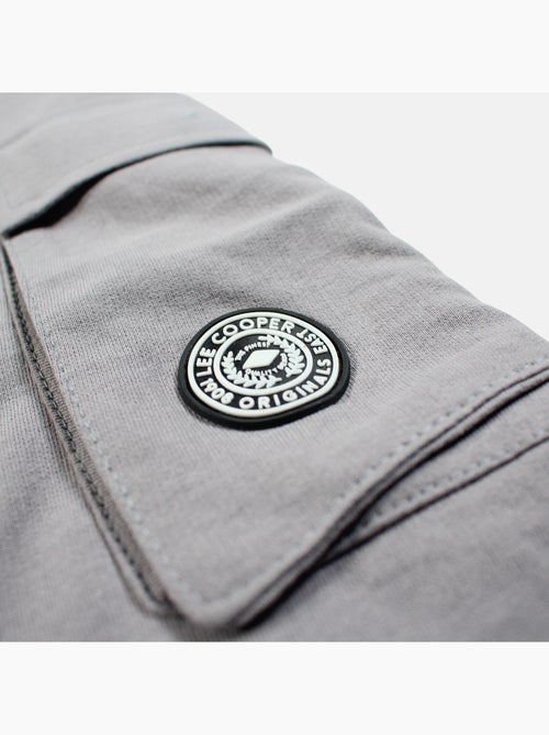 Lee Cooper - Short cargo homme gris avec poches latérales - Kiabi