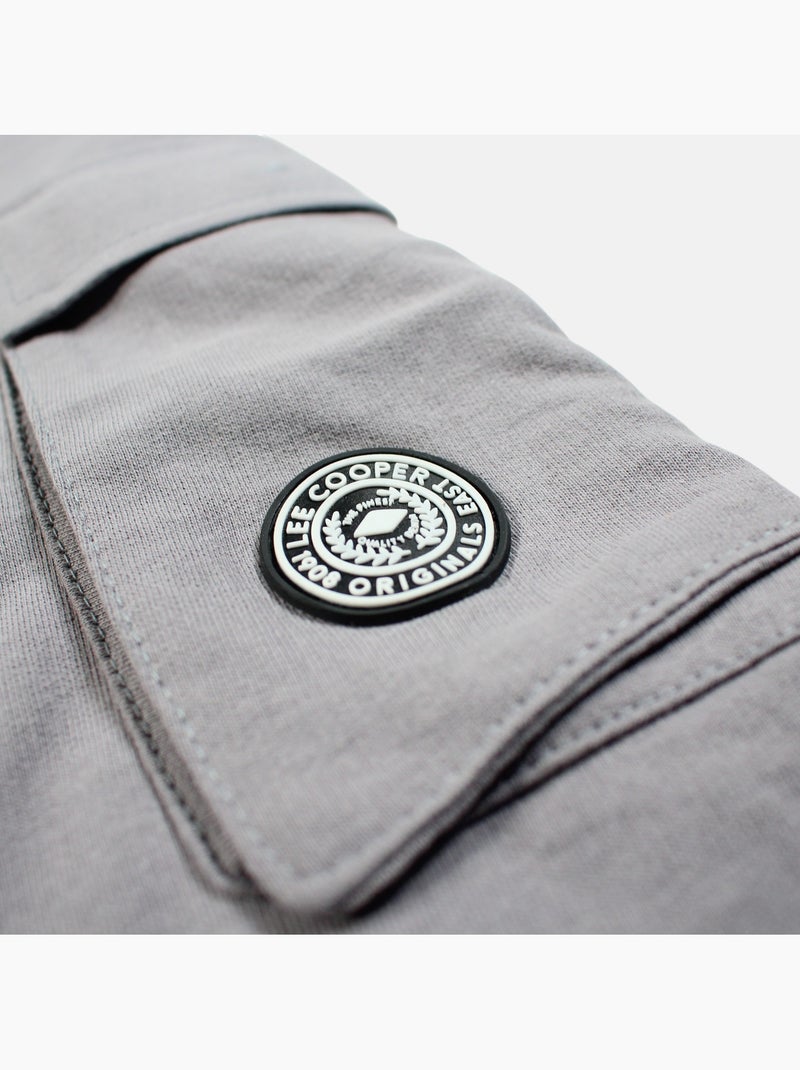 Lee Cooper - Short cargo homme gris avec poches latérales Gris - Kiabi