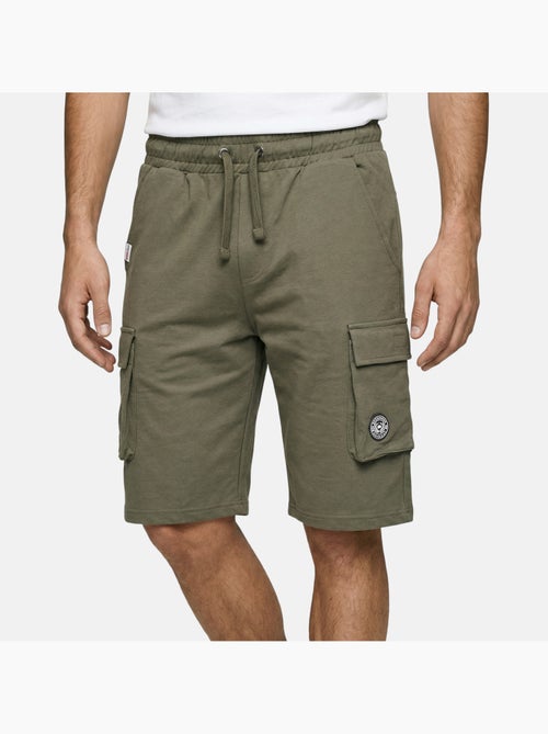 Lee Cooper - Short cargo homme kaki avec poches latérales - Kiabi