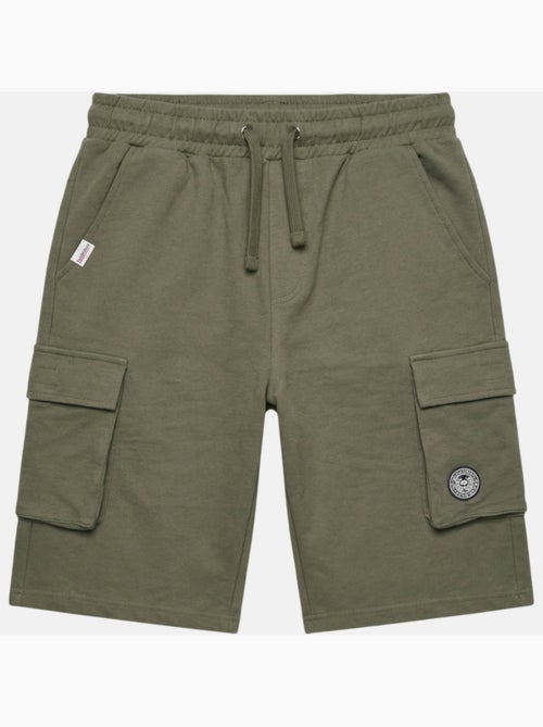 Lee Cooper - Short cargo homme kaki avec poches latérales - Kiabi