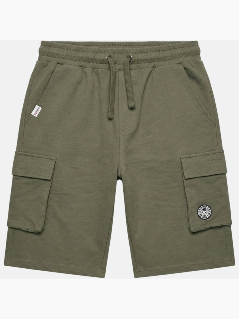 Lee Cooper - Short cargo homme kaki avec poches latérales Kaki - Kiabi
