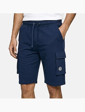 Lee Cooper - Short cargo homme marine avec poches latérales