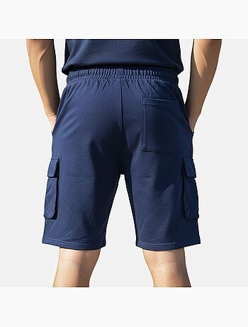 Lee Cooper - Short cargo homme marine avec poches latérales