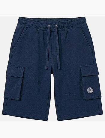 Lee Cooper - Short cargo homme marine avec poches latérales