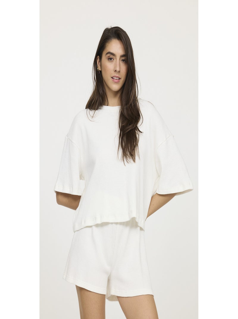 Lee Cooper - Short coton  NANY Ivoire - Kiabi