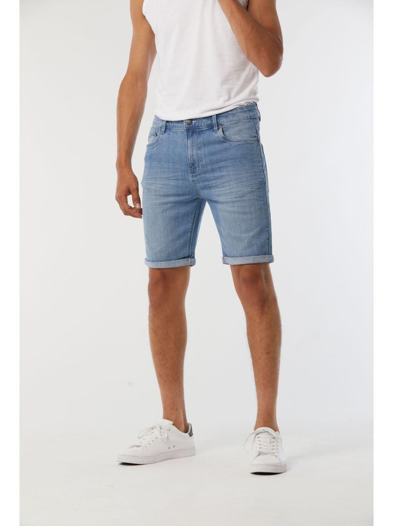 Lee Cooper - Short coton regular NANOT Bleu ciel - Kiabi