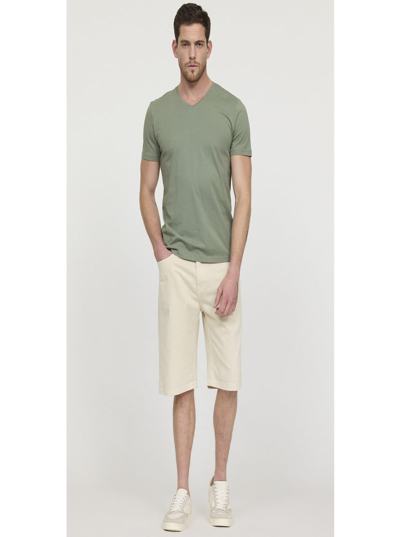 Lee Cooper - Short coton regular NARCO Beige - Kiabi