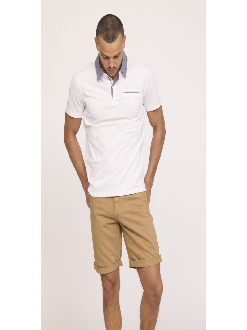 Lee Cooper - Short coton regular NARCO Marron caramel - Kiabi
