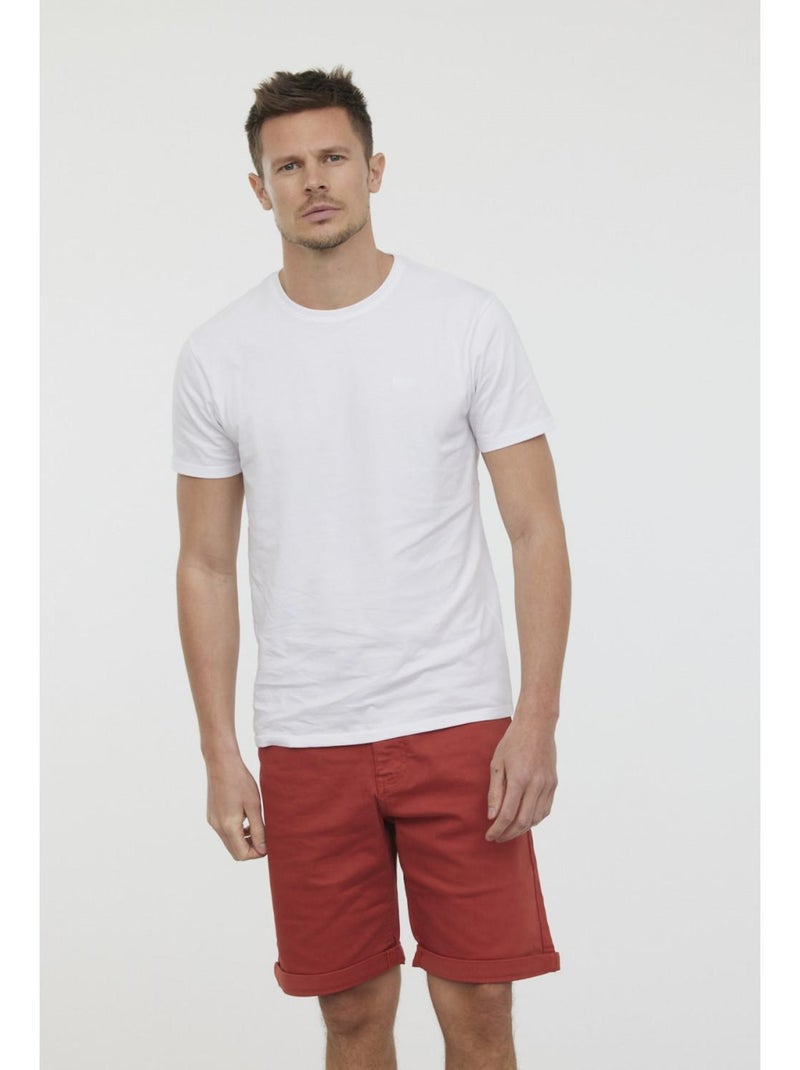 Lee Cooper - Short coton regular NEIMA Orange - Kiabi