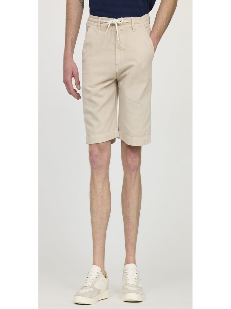 Lee Cooper - Short coton regular NOAM Marron - Kiabi