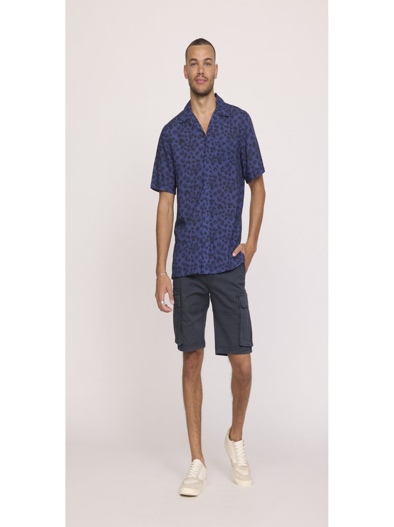 Lee Cooper - Short coton regular NOCK Bleu marine - Kiabi