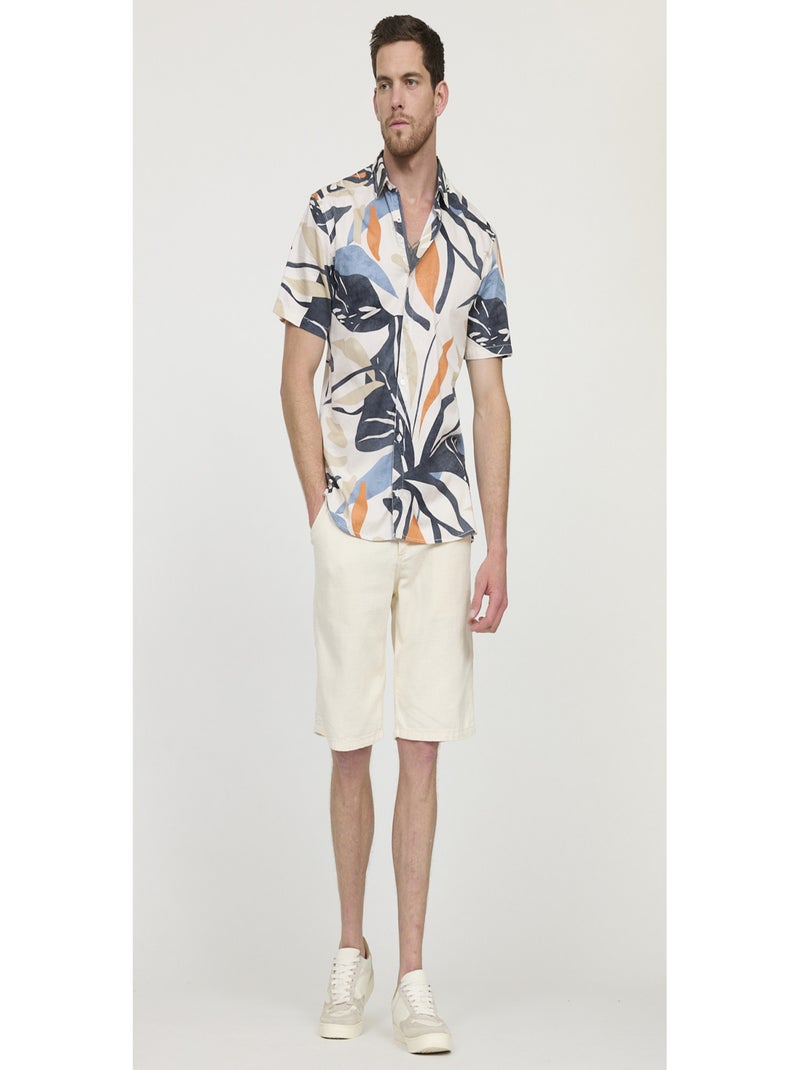 Lee Cooper - Short coton straight NARO Beige - Kiabi