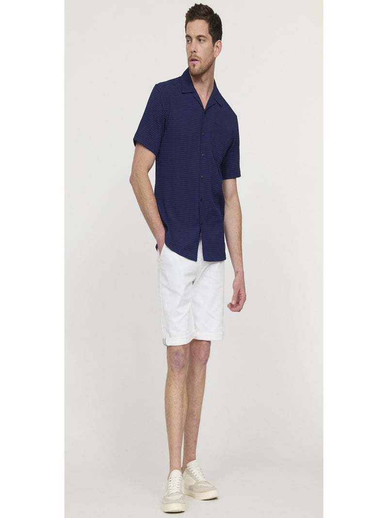 Lee Cooper - Short coton straight NARO Blanc - Kiabi