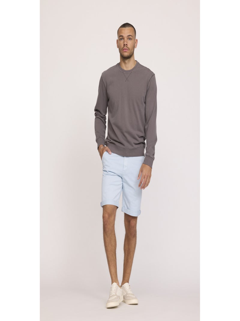Lee Cooper - Short coton straight NARO Bleu azur - Kiabi