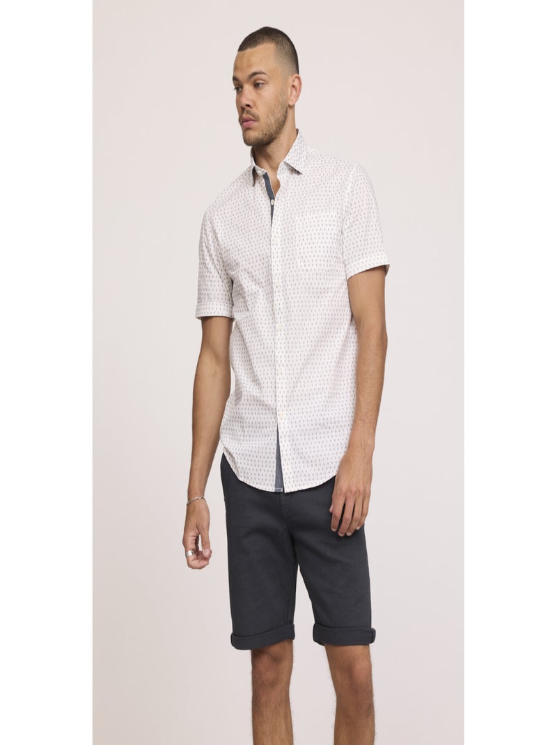 Lee Cooper - Short coton straight NARO Bleu marine - Kiabi