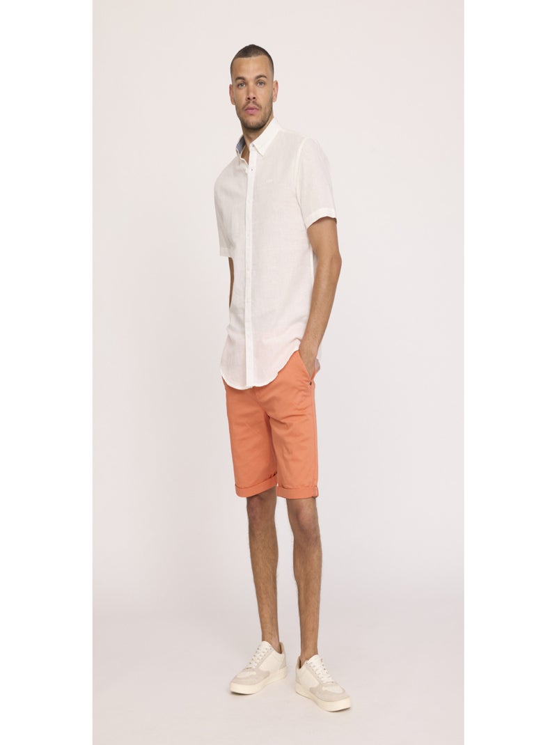 Lee Cooper - Short coton straight NARO Orange - Kiabi